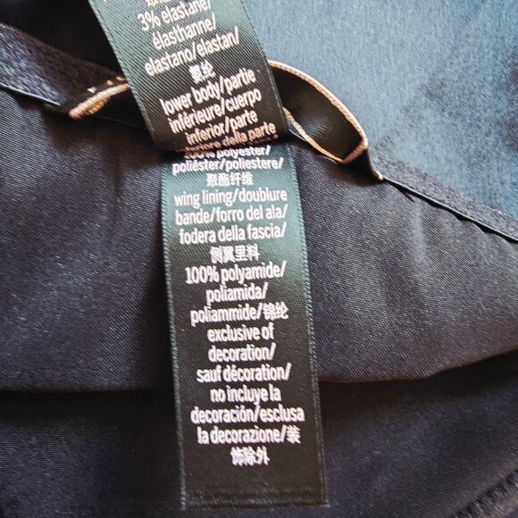 Victoria's Secret Bustier Black Satin Sexy Jumpsuit Women's Size XL - Picture 10 of 10